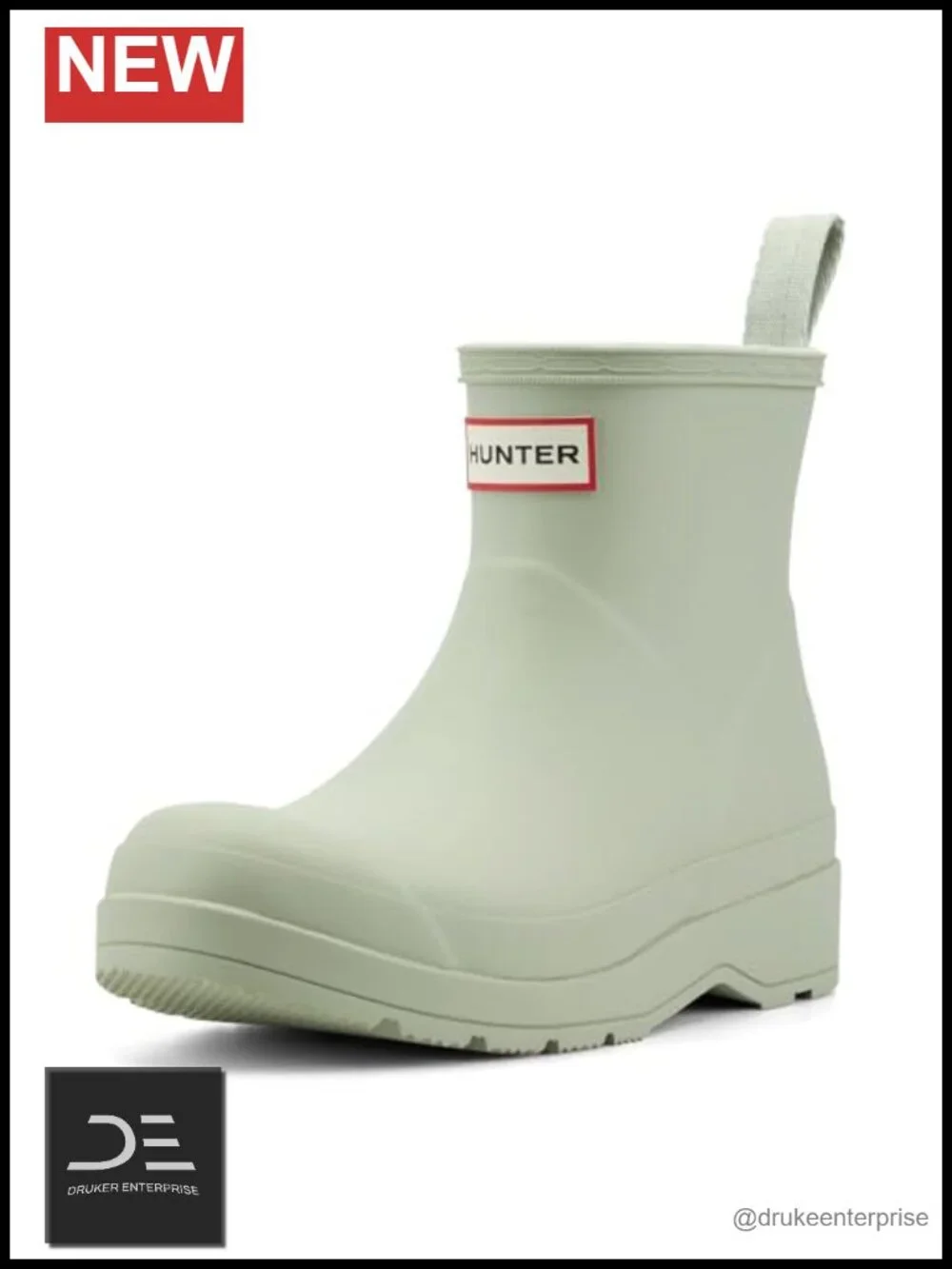 Women's Waterproof Ankle Rain Bootie, Round Toe, Pull-On, Cushioned